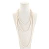 Image 1 : Designer White Fresh Water Pearl Strand Necklace