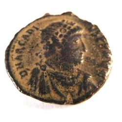 Bronze Coin of Arcadius (383-408 A.D.)