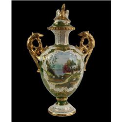 Monumental Portuguese Porcelain Urn