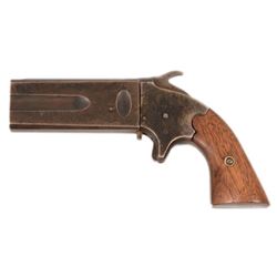 1860's Over Under Swivel Barrel Percussion Pistol