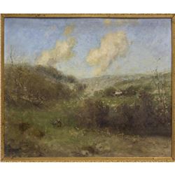 Framed Impressionistic Landscape On Art Board