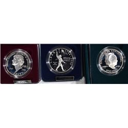 3 PROOF SILVER DOLLARS