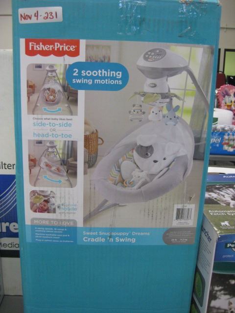 Fisher Price Sweet Snugapuppy Dreams Cradle Swing