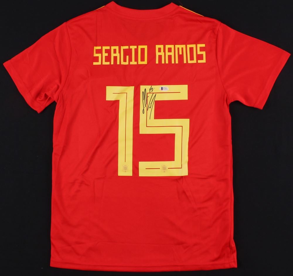 sergio ramos signed jersey
