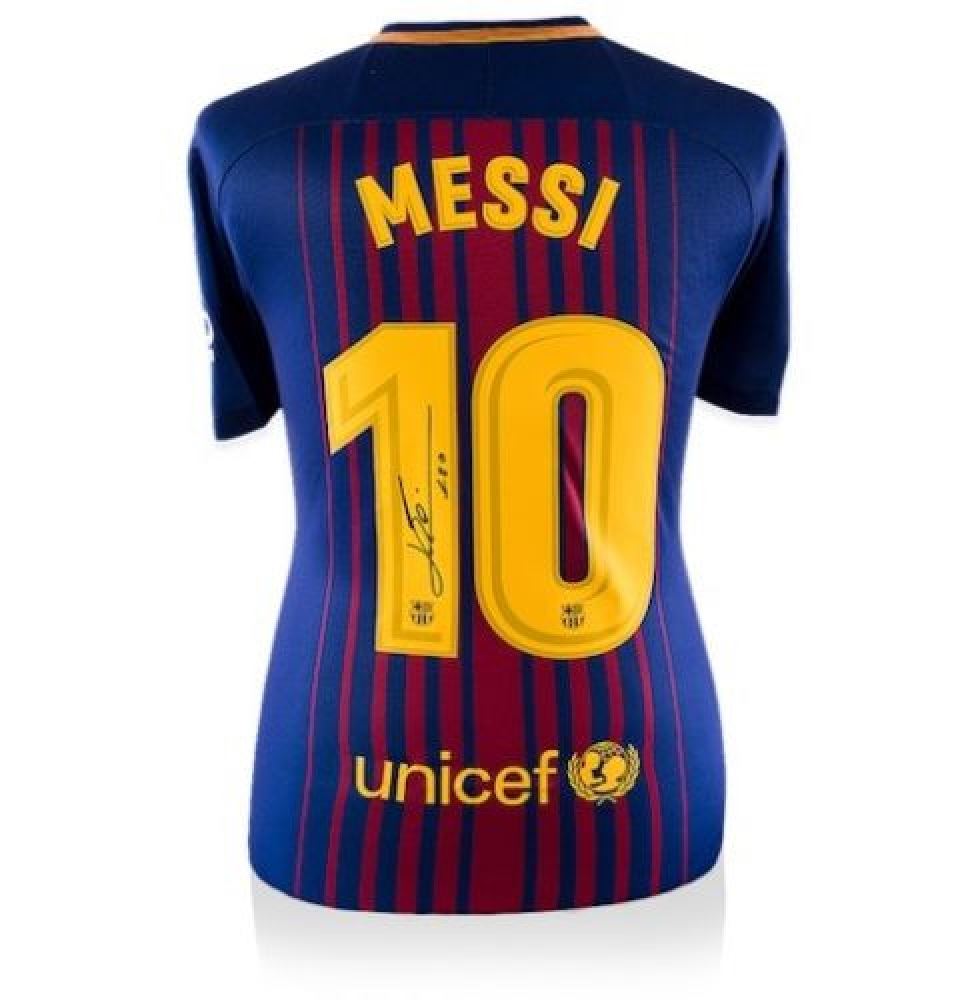 Camiseta oficial del FC Barcelona firmada por Lionel Messi – Barça Camiseta oficial del FC Barcelona firmada por Lionel Messi – Barça