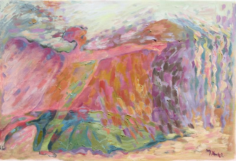 Miriam Yentel Curtains Oil Painting