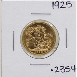 1925 South Africa George V Sovereign Gold Coin