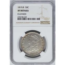 1819/8 Capped Bust Half Dollar Coin NGC XF Details