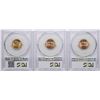 Image 2 : Lot of 1938, 1965, & 1967 Lincoln Wheat Cent Coins PCGS MS65RD