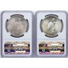 Image 2 : Lot of 1924-1925 $1 Peace Silver Dollar Coins NGC MS65
