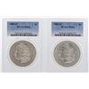 Image 1 : Lot of 1884-O & 1885-O $1 Morgan Silver Dollar Coins PCGS MS63