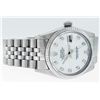 Image 3 : Rolex Men's Stainless Mother Of Pearl Diamond 36MM Datejust Wristwatch