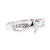 Image 1 : 10KT White Gold 0.30 ctw Diamond Ring