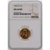 Image 1 : 1957-D Lincoln Wheat Penny Coin NGC MS66RD