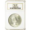 Image 1 : 1923 $1 Peace Silver Dollar Coin NGC MS65