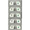 Image 1 : District Set of 1963B $1 Federal Reserve BARR Uncirculated Notes