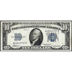 1934 $10 Silver Certificate Note