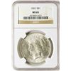 Image 1 : 1922 $1 Peace Silver Dollar Coin NGC MS65