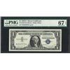 Image 1 : 1957A $1 Silver Certificate Note Fr.1620 PMG Superb Gem Uncirculated 67EPQ