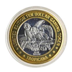 .999 Silver Tropicana Las Vegas, Nevada $10 Casino Limited Edition Gaming Token