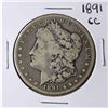 Image 1 : 1891-CC $1 Morgan Silver Dollar Coin
