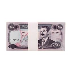 Lot of (50) Iraqi 250 Dinars Saddam Hussein Notes