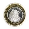 Image 1 : .999 Silver Four Queens Casino Hotel Las Vegas $10 Limited Edition Gaming Token