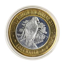 .999 Silver Edgewater Hotel & Casino Laughlin, NV $10 Casino Token Limited Editi