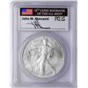 Image 1 : 2013 $1 American Silver Eagle Coin PCGS MS70 First Strike Mercanti Signature