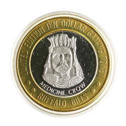 .999 Silver Buffalo Bills Resort & Casino Primm, NV $10 Limited Edition Gaming T