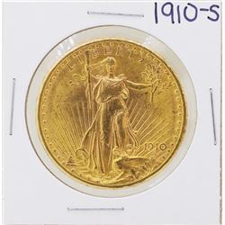 1910-S $20 St. Gaudens Double Eagle Gold Coin