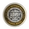 Image 1 : .999 Silver Golden Nugget Laughlin, Nevada $10 Casino Limited Edition Gaming Tok