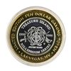 Image 2 : .999 Silver Treasure Island Las Vegas, Nevada $10 Casino Limited Edition Gaming