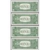 Image 2 : Lot of (4) Consecutive 1957B $1 Silver Certificate Notes