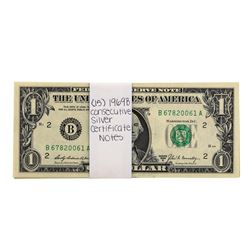 Lot of (15) Consecutive 1969B $1 Federal Reserve Notes