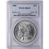 Image 1 : 1886 $1 Morgan Silver Dollar Coin PCGS MS65