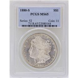 1880-S $1 Morgan Silver Dollar Coin PCGS MS65