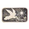 Image 1 : 1974 Christmas Madison Mint 1 oz .999 Fine Silver Art Bar