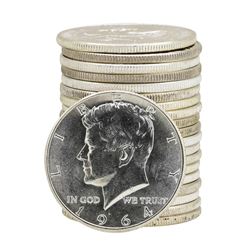 Roll of (20) 1964 Brilliant Uncirculated Kennedy Half Dollars