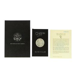 1883-CC $1 Morgan Silver Dollar Coin GSA w/ Box & COA