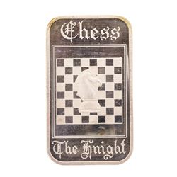 Chess 1 oz .999 Fine Silver Art Bar Madison Mint