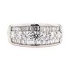 Image 2 : 14KT White Gold 1.66 ctw Diamond Wedding Band