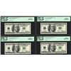 Image 1 : Lot of (4) Consecutive 2001 $100 Federal Reserve STAR Notes PCGS Gem New 66PPQ