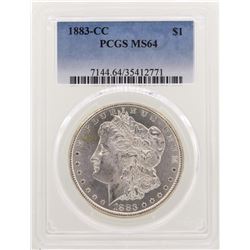 1883-CC $1 Morgan Silver Dollar Coin PCGS MS64