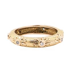 14KT Rose Gold 0.18 ctw Diamond Ring