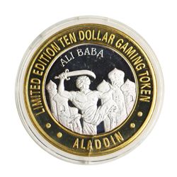 .999 Silver Aladdin Resort Casino $10 Casino Limited Edition Gaming Token