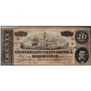 Image 1 : 1864 $20 Confederate States of America Note