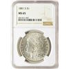 Image 1 : 1881-S $1 Morgan Silver Dollar Coin NGC MS65