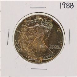 1988 $1 American Silver Eagle Coin Nice Toning