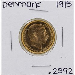 1915 Denmark 20 Kroner Gold Coin